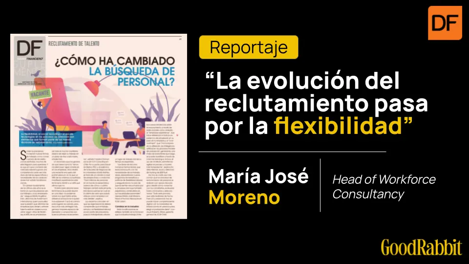 Recorte de prensa de María José Moreno en Diario Financiero sobre reclutamiento